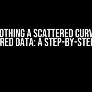 Smoothing a Scattered Curve of Measured Data: A Step-by-Step Guide