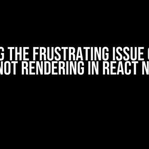 Solving the Frustrating Issue of Flat List Not Rendering in React Native